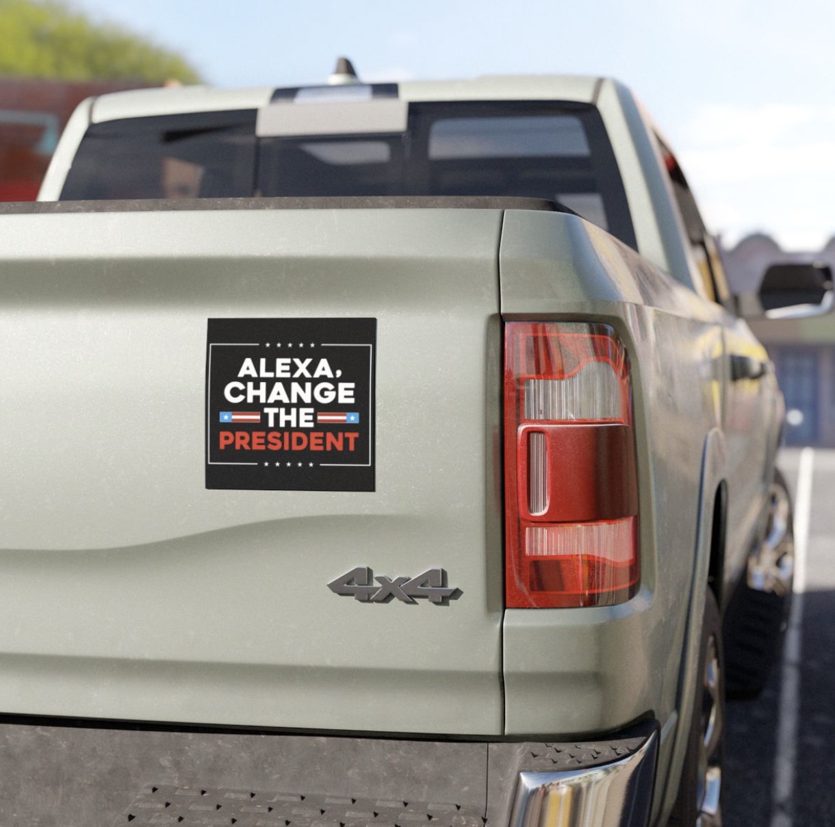 Alexa Change the President Car Magnet