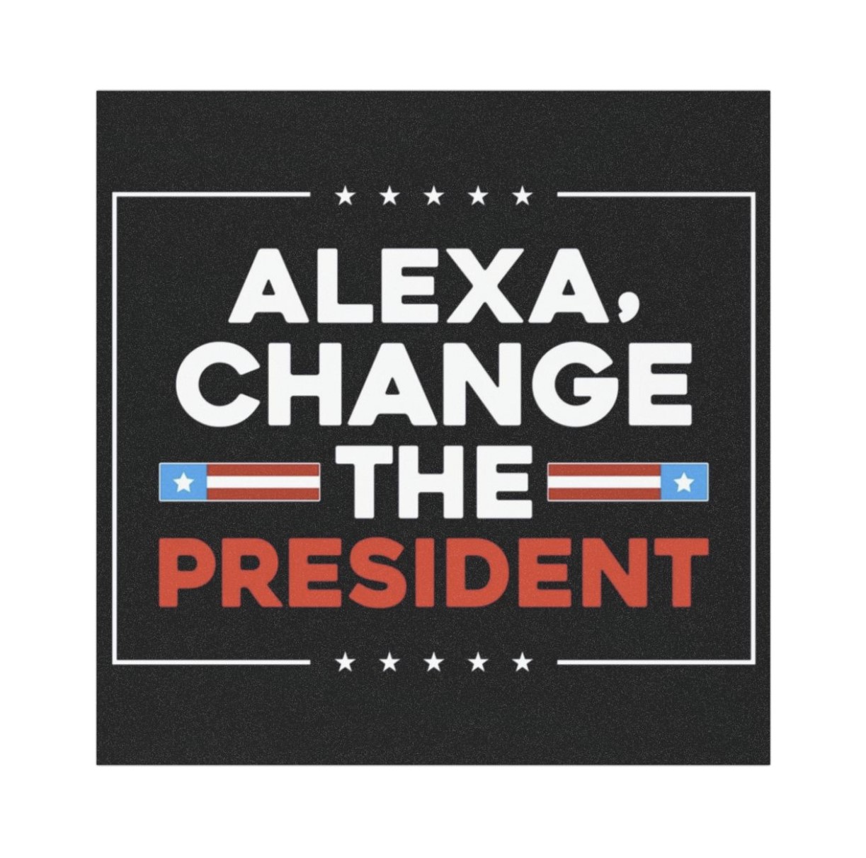 Alexa Change the President Car Magnet