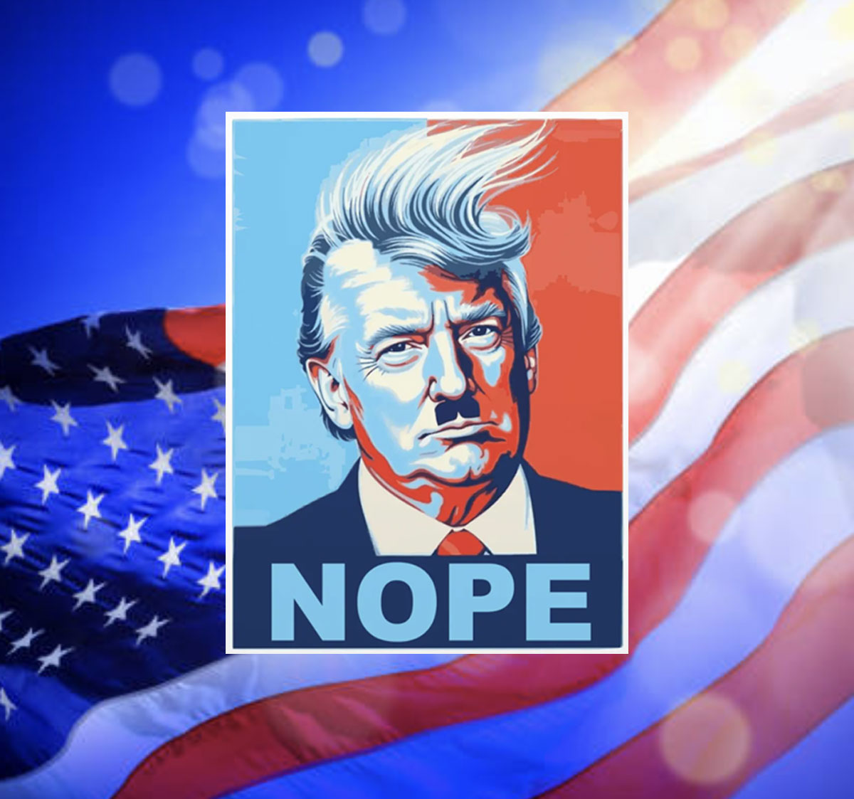 Anti Trump Resistance Nope To Fascism Protest Sign