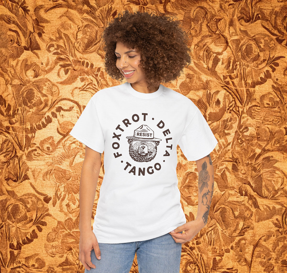 Bear Foxtrot Delta Tango Shirt Anti Trump