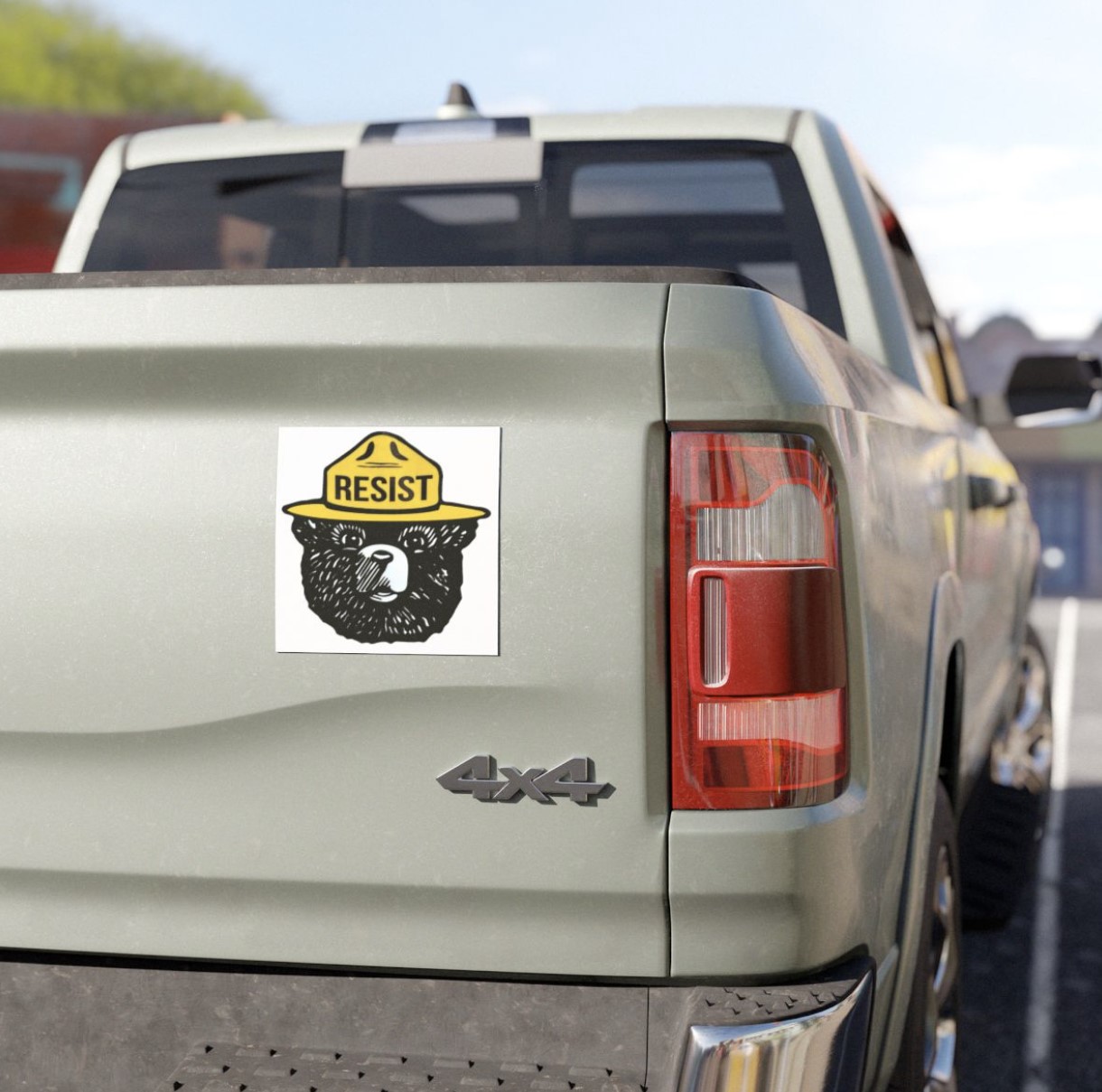 Bear Resist Resistance Anti Trump Car Magnets
