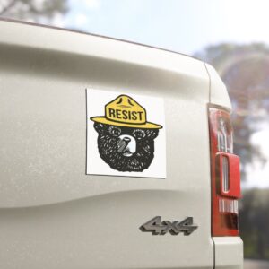 Bear Resist Resistance Anti Trump Car Magnets