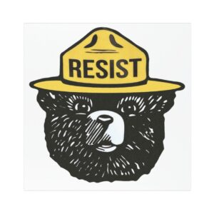 Bear Resist Resistance Anti Trump Car Magnets