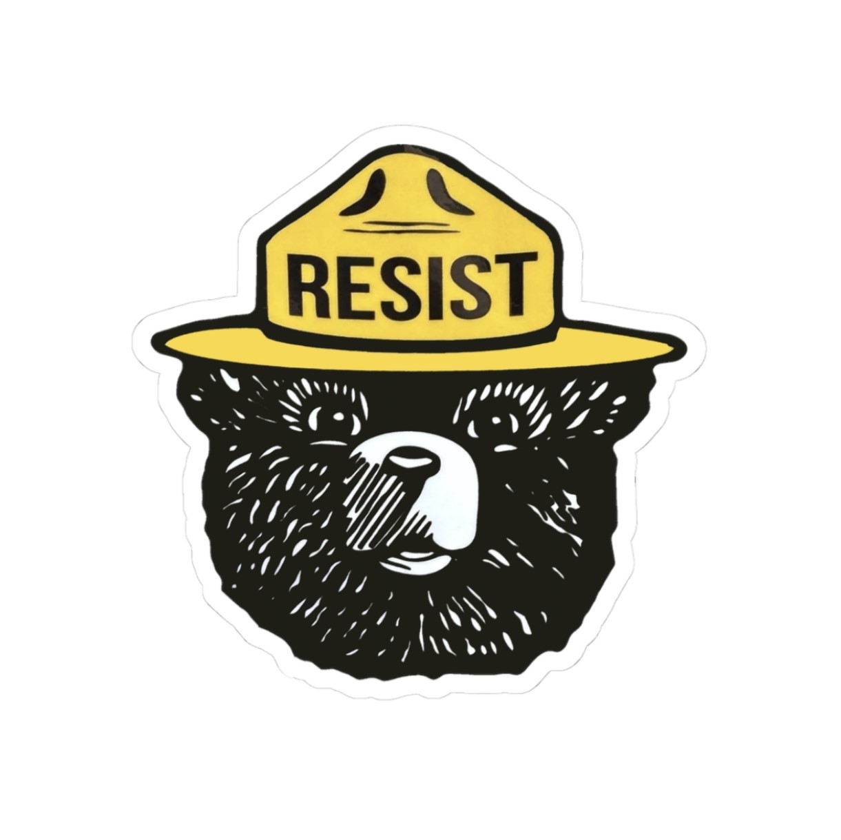 Bear Resist Resistance Anti Trump Stickers