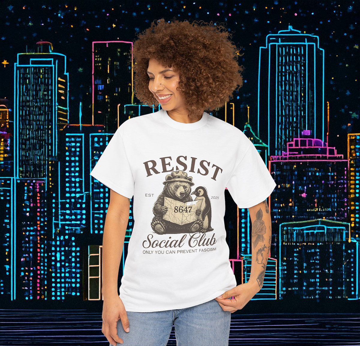 Bears Penguins RESIST Shirt Anti Trump