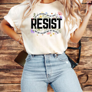 Floral Resist Anti Trump Shirt