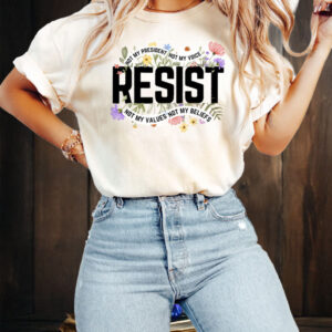 Floral Resist Anti Trump Shirt