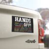Hands Off Car Magnet