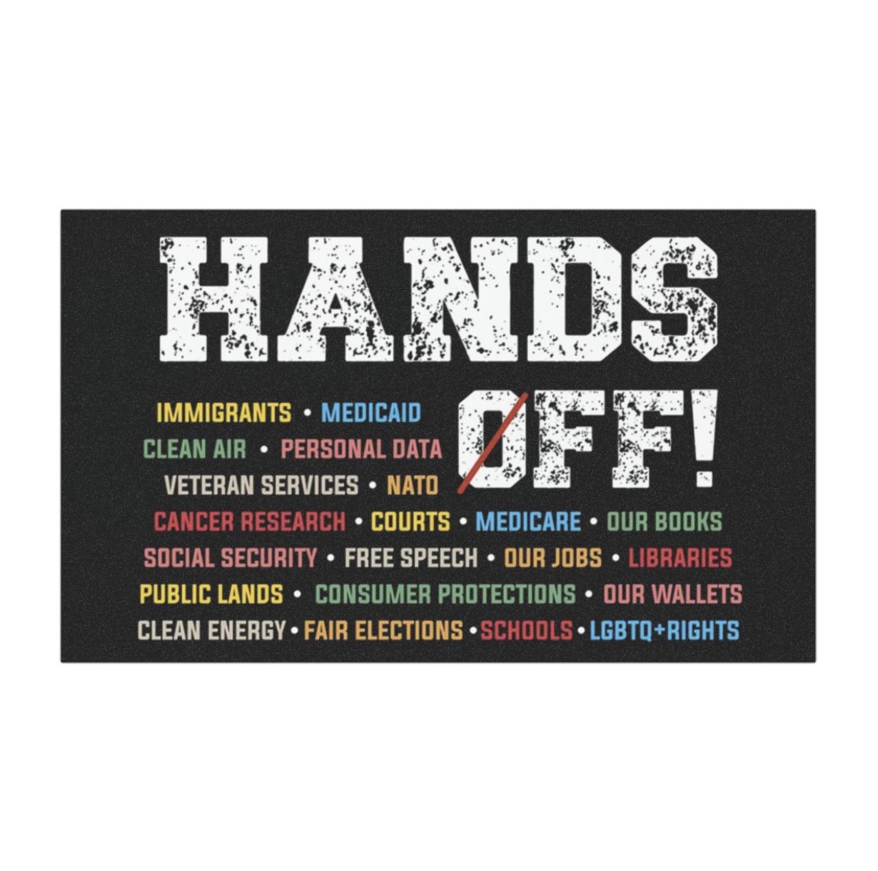 Hands Off Car Magnet