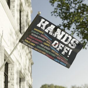 Hands Off Flag Anti Trump