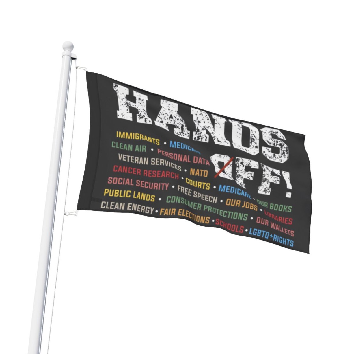 Hands Off Flag Anti Trump