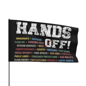 Hands Off Flag Anti Trump