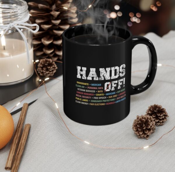 Hands Off Mug Anti Trump