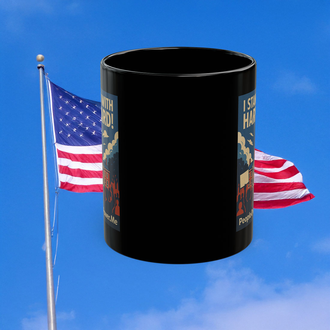 I Stand With Harvard Protest Rights Mug