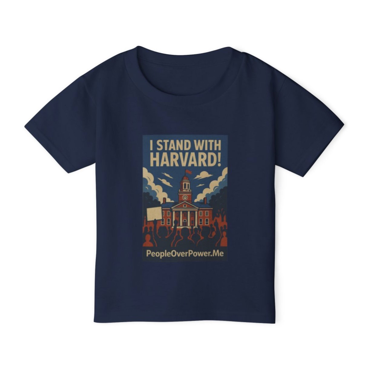I Stand With Harvard Protest Rights T-Shirt Kid