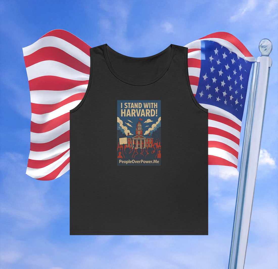 I Stand With Harvard Protest Rights Tank Top