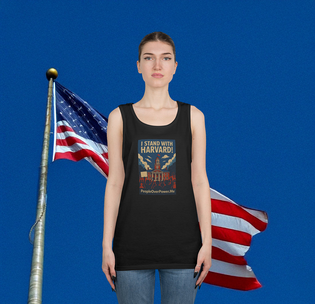 I Stand With Harvard Protest Rights Tank Top