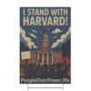 I Stand With Harvard Protest Rights Yard Sign