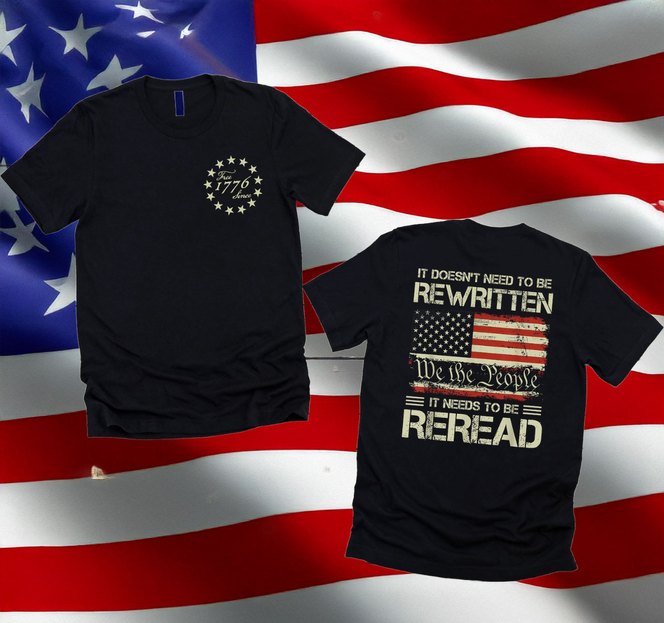 It Doesn't To Be Rewritten It Needs To Be Reread Shirt Anti Trump