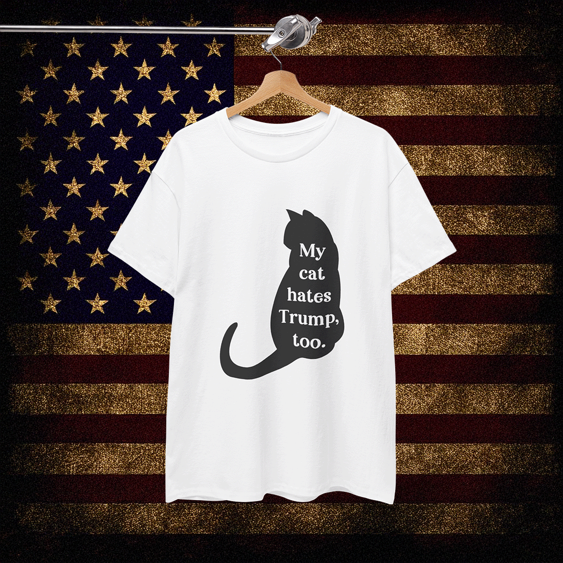My Cat Hates Trump Shirt Anti Trump