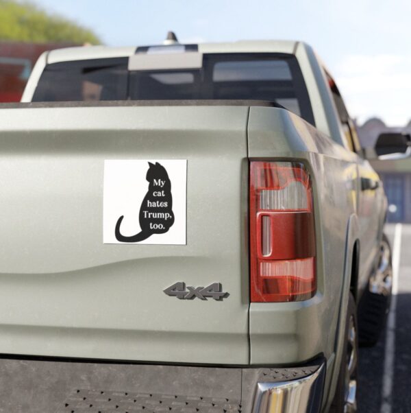 My Cats Hate Trump Too Anti Trump Car Magnet