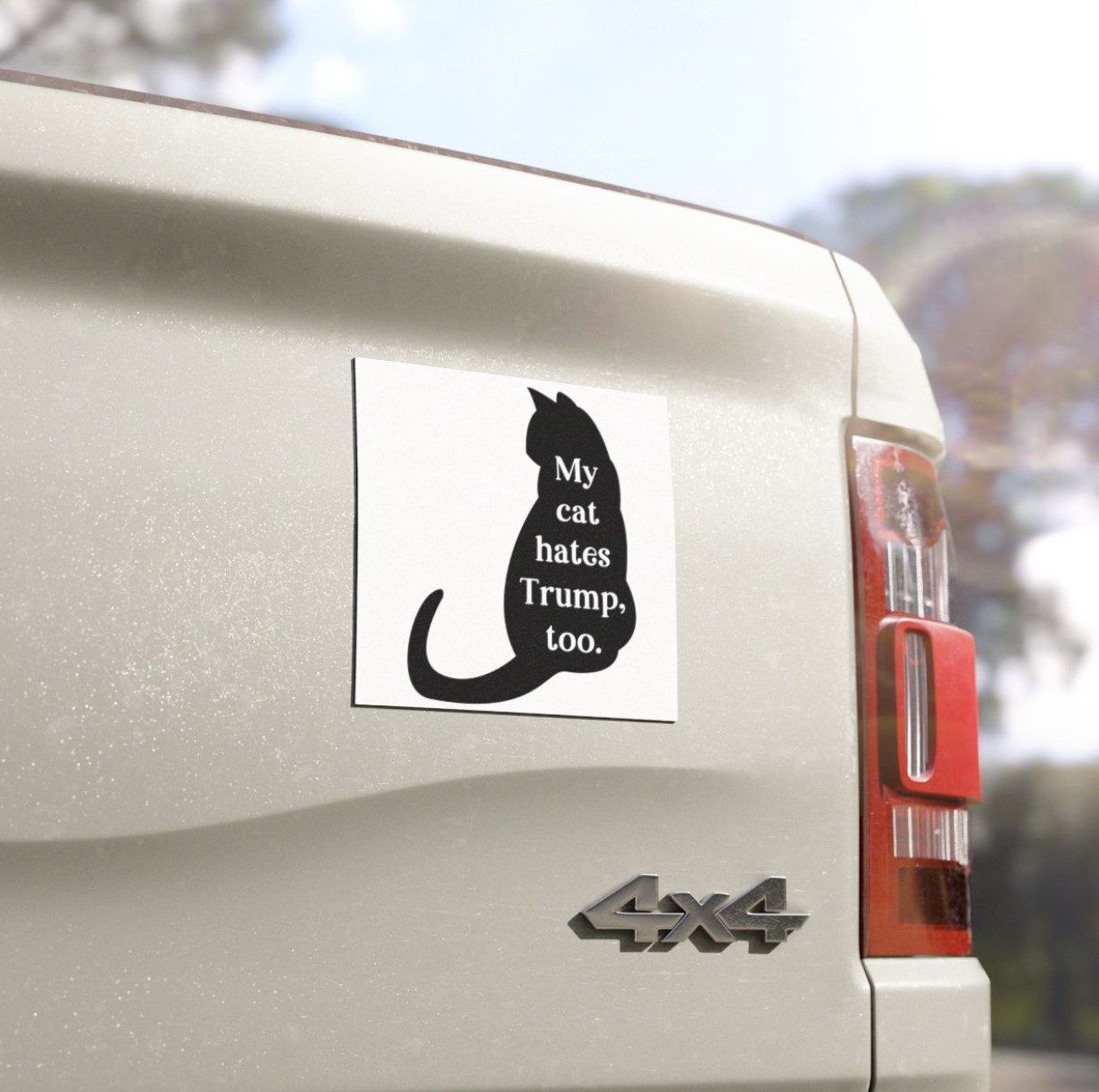 My Cats Hate Trump Too Anti Trump Car Magnet