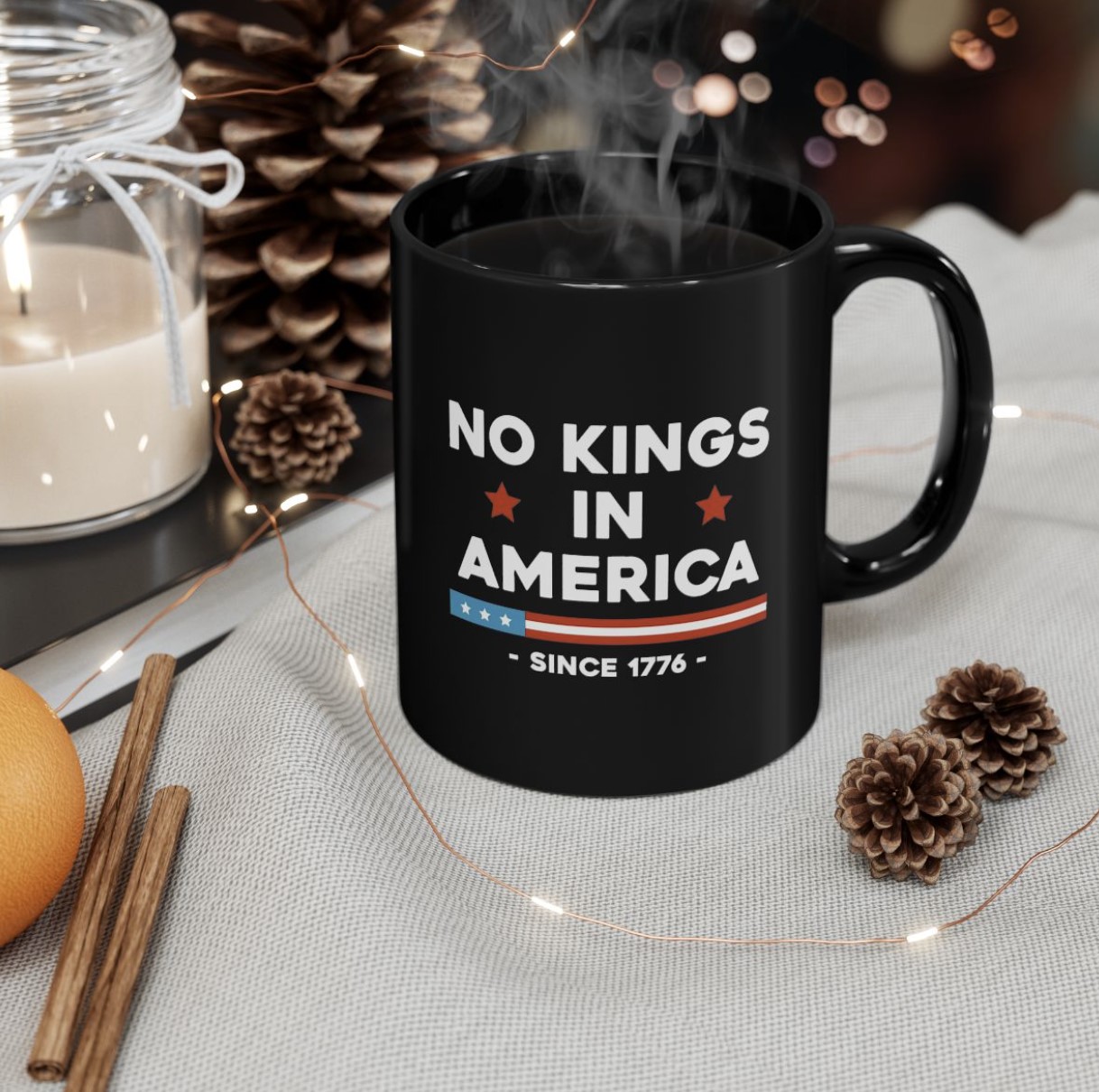 No Kings In America Resist Anti-Trump Mug