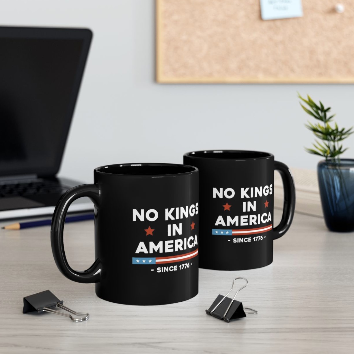No Kings In America Resist Anti-Trump Mug