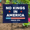 No Kings In America Resist Anti-Trump Yard Sign