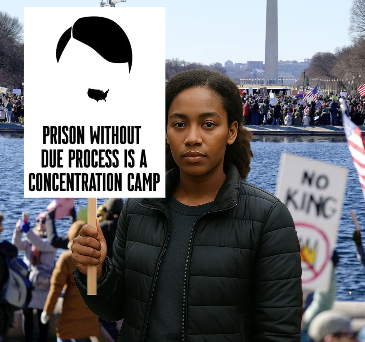 No to Fascism Protest Sign Anti Trump Resistance Protest Sign