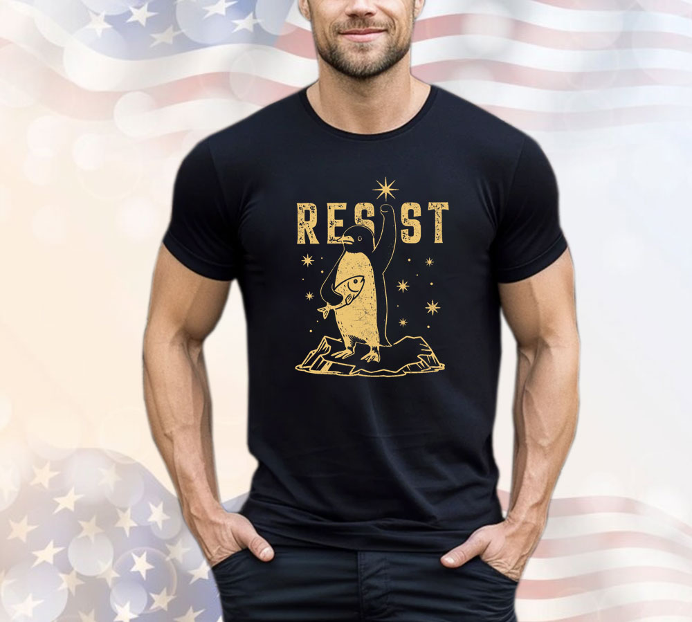 Penguins RESIST Anti Trump Shirt