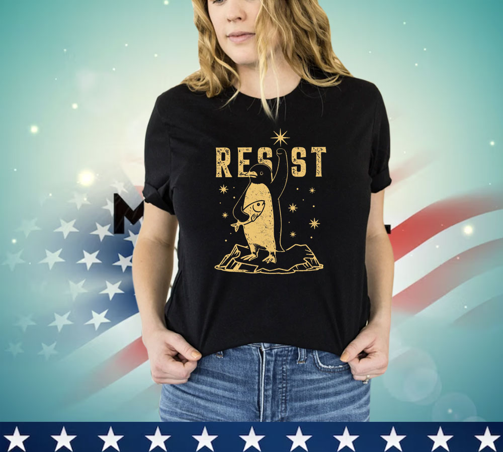 Penguins RESIST Anti Trump Shirt