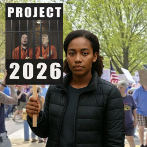 Project 2026 Anti Trump Anti Elon Protest Sign