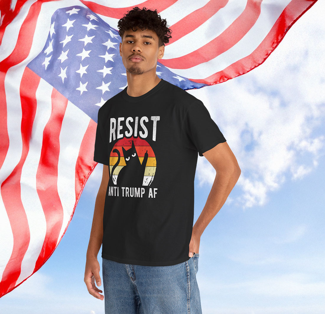 RESIST Anti Trump AF Anti Trump Cat Shirt