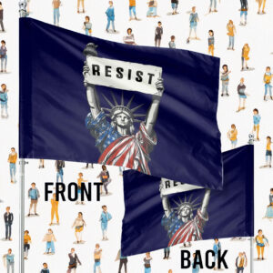 RESIST Flag Anti Trump Fascist Fascism Persist Insist Repeat