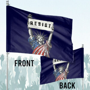 RESIST Flag Anti Trump Fascist Fascism Persist Insist Repeat