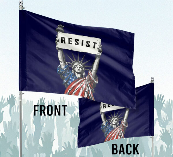RESIST Flag Anti Trump Fascist Fascism Persist Insist Repeat
