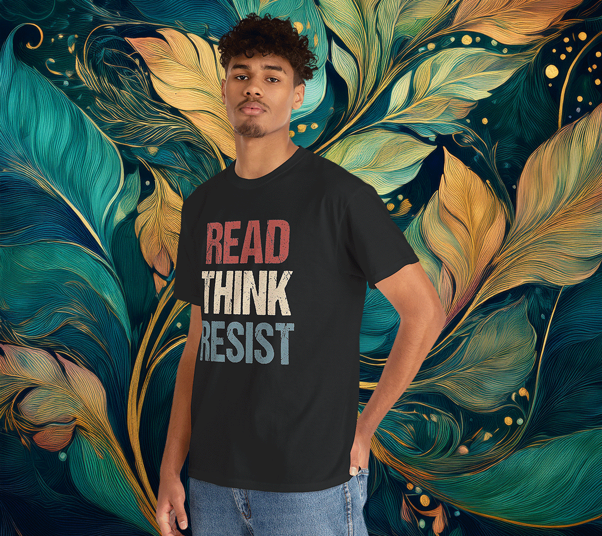 Read Think Resist Anti Trump Shirt