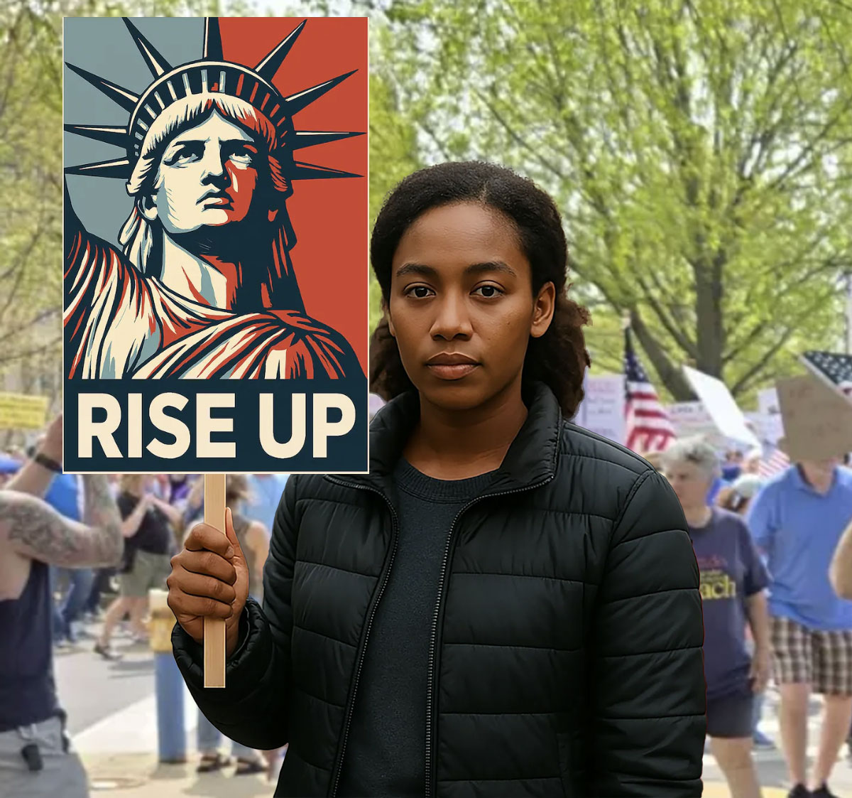 Resistance Nope To Fascism Anti-Trump Protest Sign