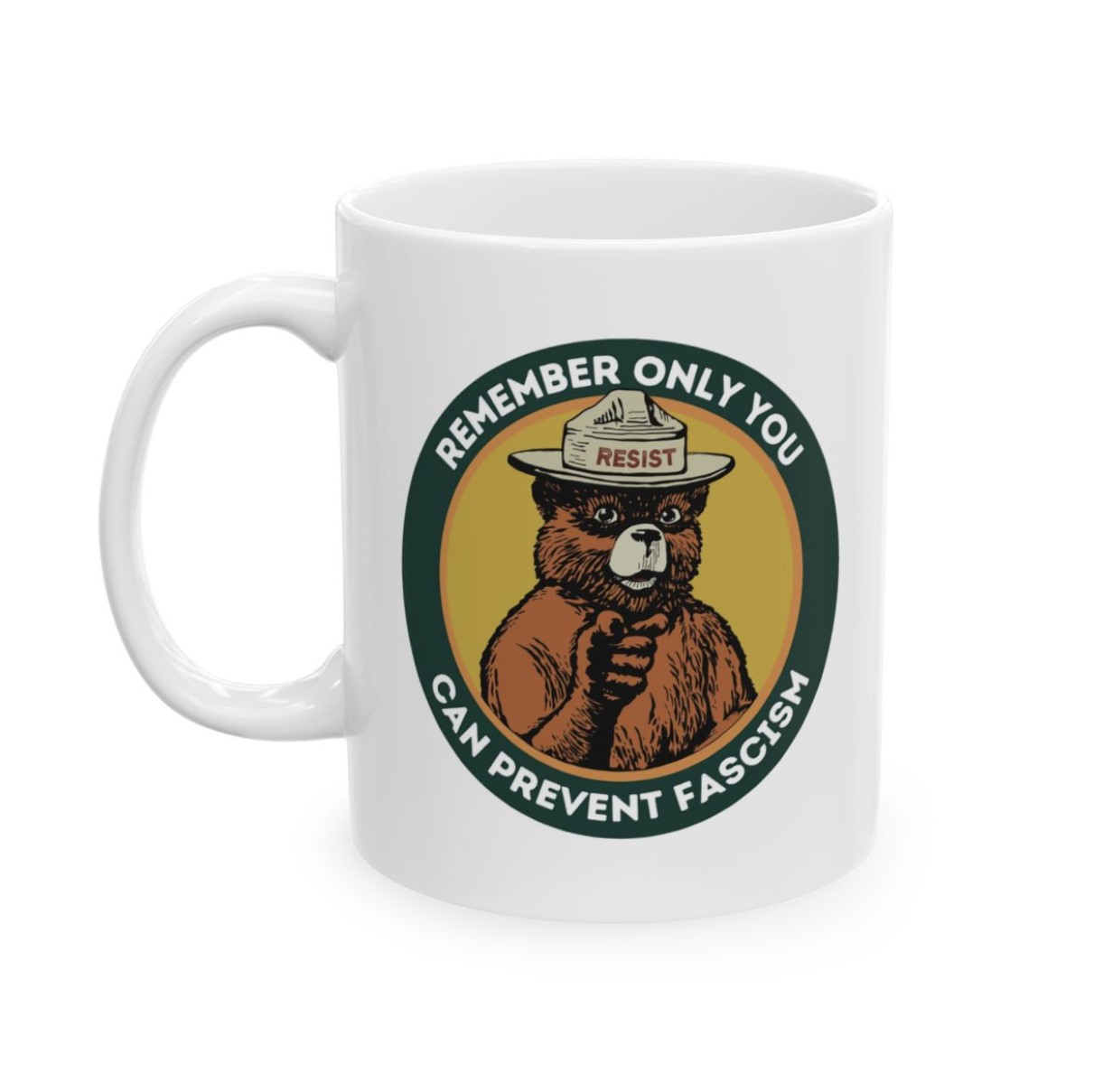 Smokey the Bear Alt National Park Anti Trump Mug