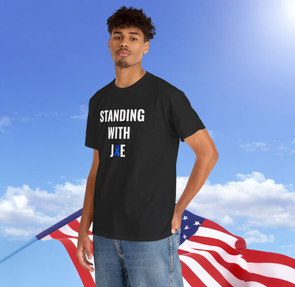 Standing With Joe Cancer Awareness Ribbon Shirt