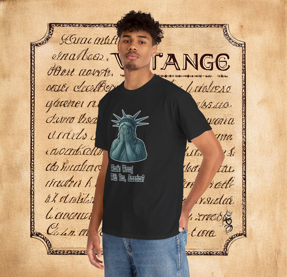 Statue of Liberty What’s Wrong With You America Shirt Anti Trump