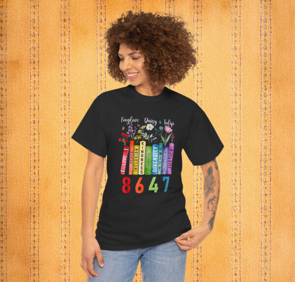 Subtle Floral Foxglove Daisy Tulip Book Lover Shirt 8647 Anti Trump