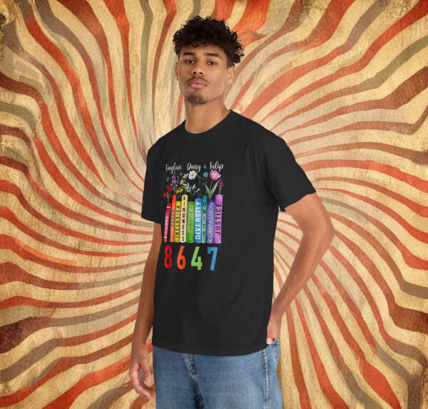 Subtle Floral Foxglove Daisy Tulip Book Lover Shirt 8647 Anti Trump