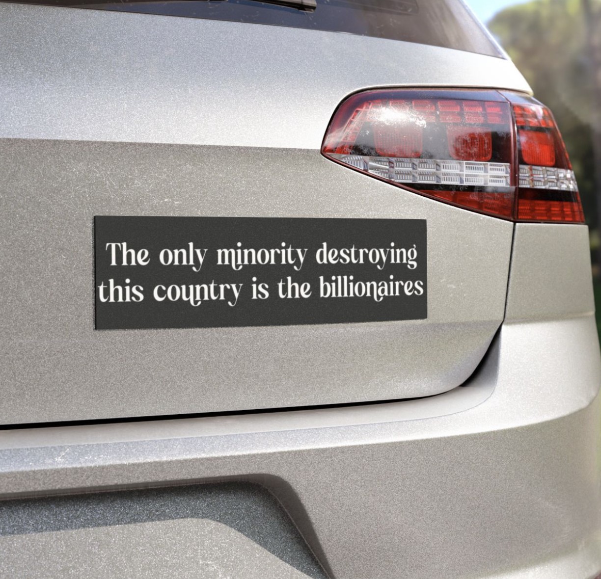 The Only Minority Destroying the Country is the Billionaires Car Magnet