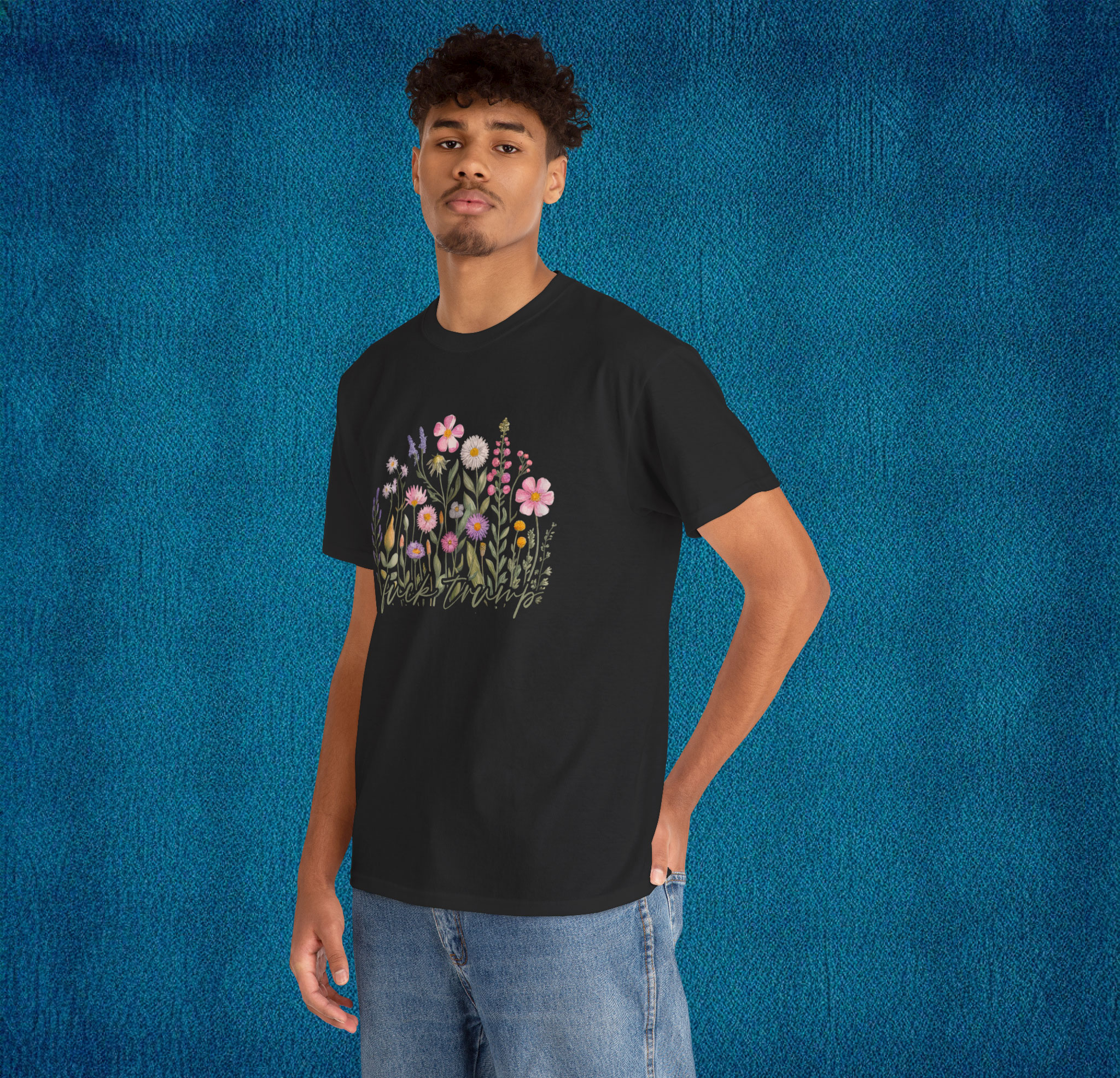 Watercolor Anti Trump Floral Shirt