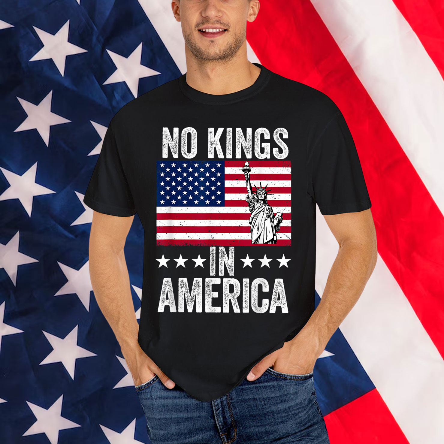 No Kings In America Democracy T-Shirt
