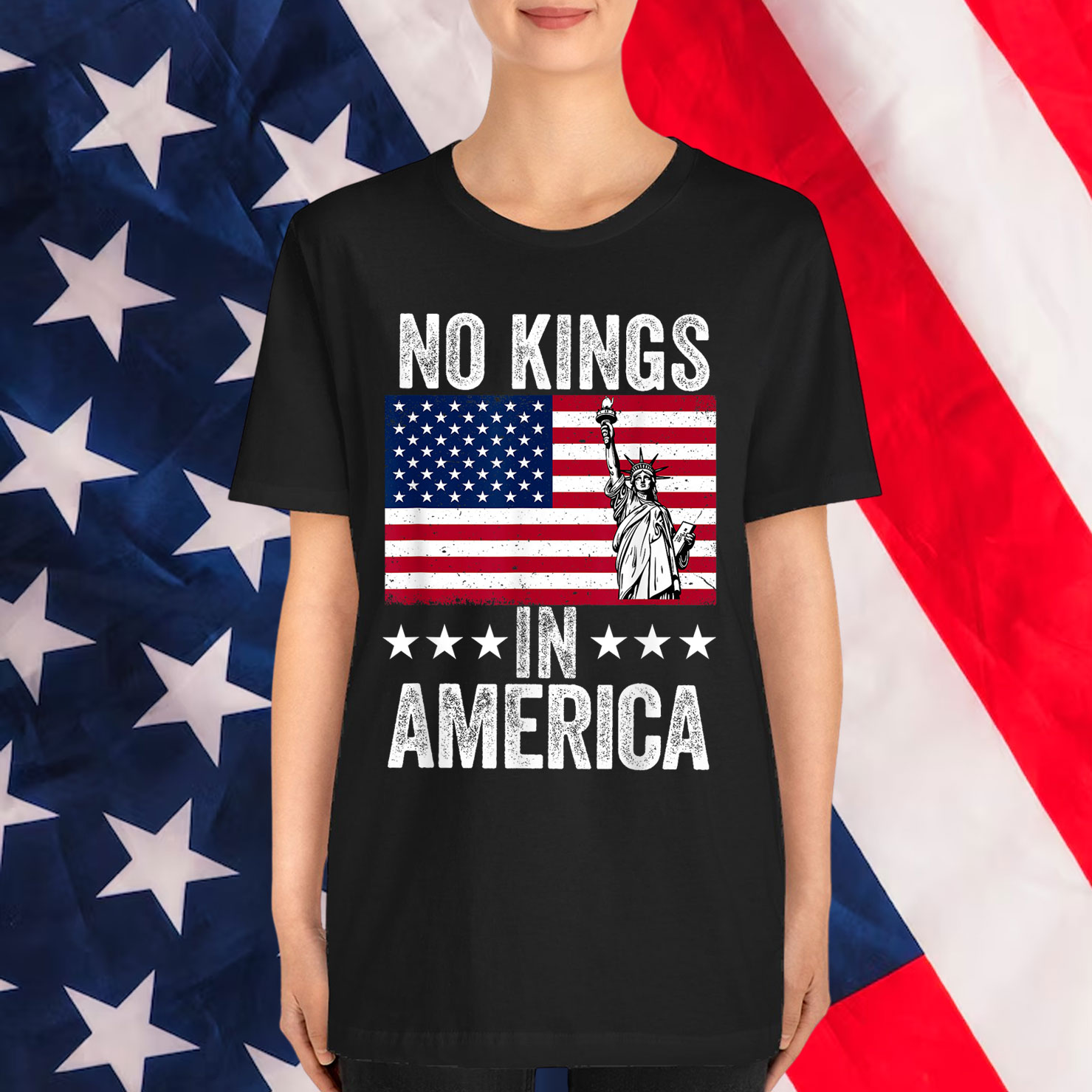 No Kings In America Democracy T-Shirt