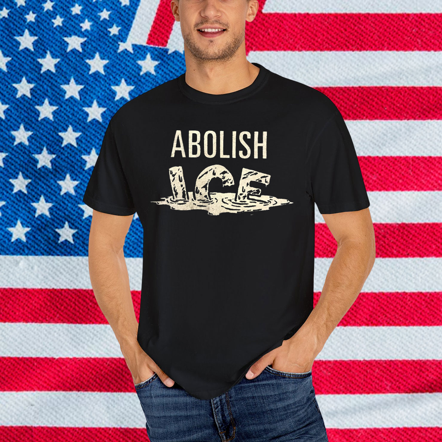 ABOLISH ICE Patch Shirt