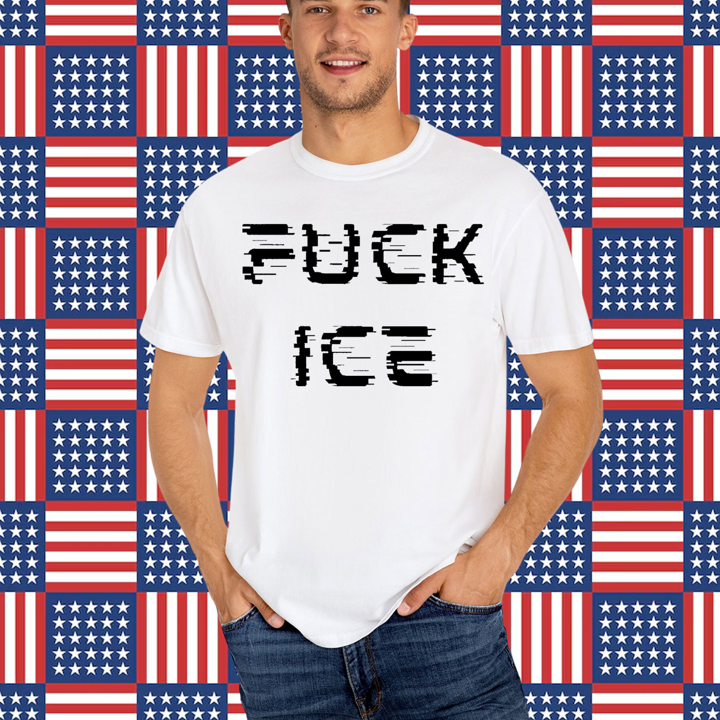 Abolish ICE Glitch Shirt